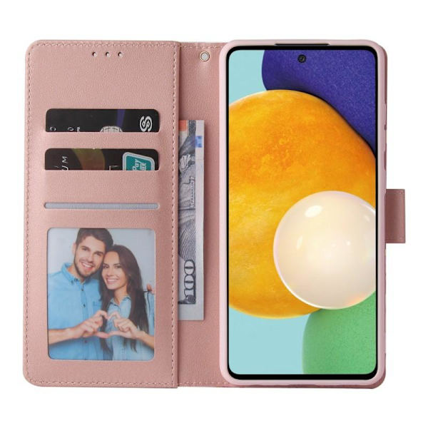Samsung A32 5G Trendikäs lompakkokotelo Sparkle 4-FACK Pink