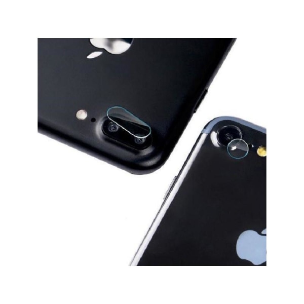 2-PAKKT iPhone 8 Plus kameralinsedeksel Transparent