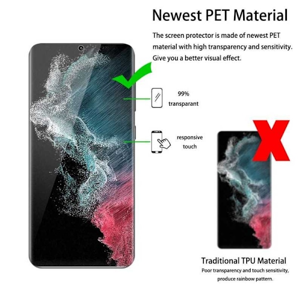 360° fuld dækning & stødabsorberende etui V2 Samsung S22 Ultra Transparent