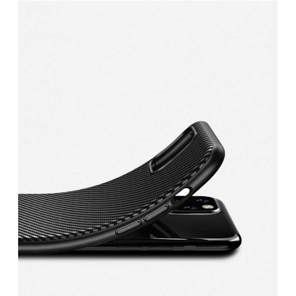 iPhone 12 Pro Max Iskunkestävä matkapuhelinsuoja FullCarbon Black
