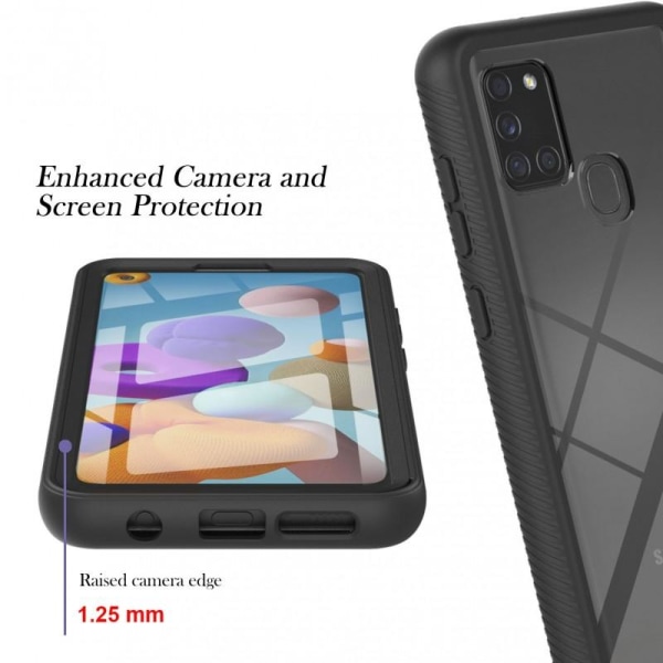 Samsung A21s Heltäckande Premium 3D Skal ThreeSixty Transparent