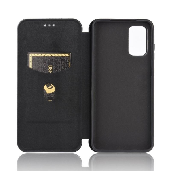 Samsung S20 FE Flip Case -korttipaikka CarbonDreams Black