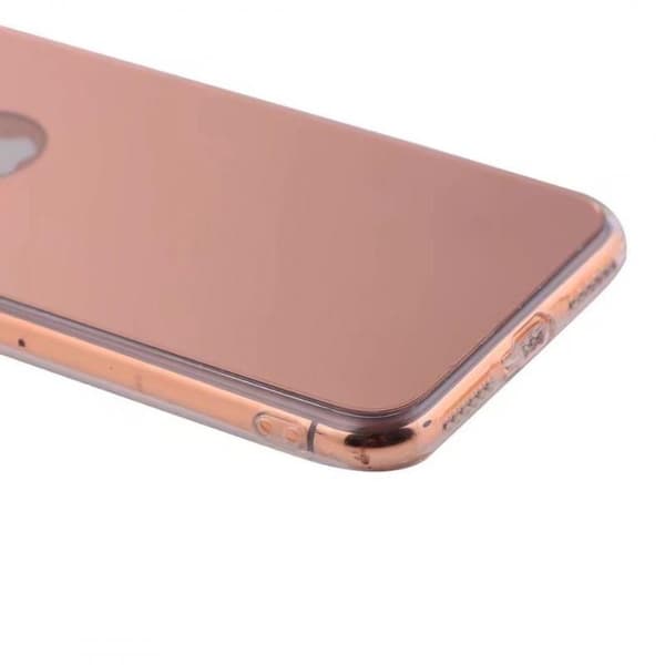 iPhone X Elegant Stötdämpande Spegelskal TPU Silver