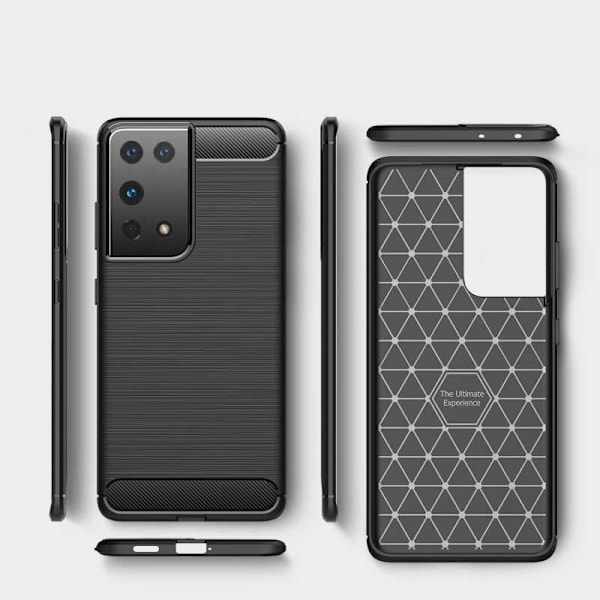 Samsung S21 Ultra Shockproof Shell SlimCarbon Black
