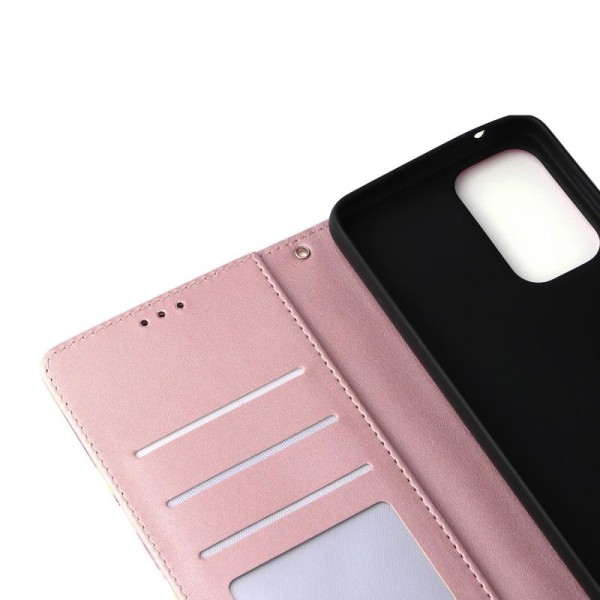 Samsung A33 5G Trendigt Plånboksfodral Sparkle 4-FACK Rosa