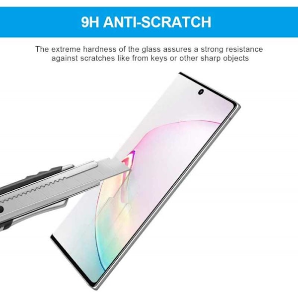 Samsung Note 10 3D 0,26 mm 9H karkaistu lasi Transparent