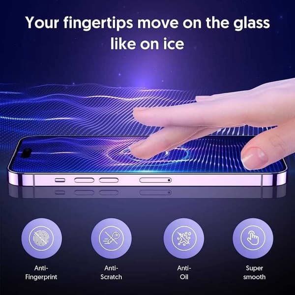 3in1 Gummibelagt Stilrent Skal iPhone 14 Pro Max - Blå