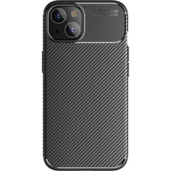iPhone 15 Stöttåligt Slimmat Skal FullCarbon V4 Svart
