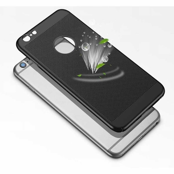 iPhone 7 Iskunvaimennus Erittäin ohut kumipäällysteinen Case Breeze Svart