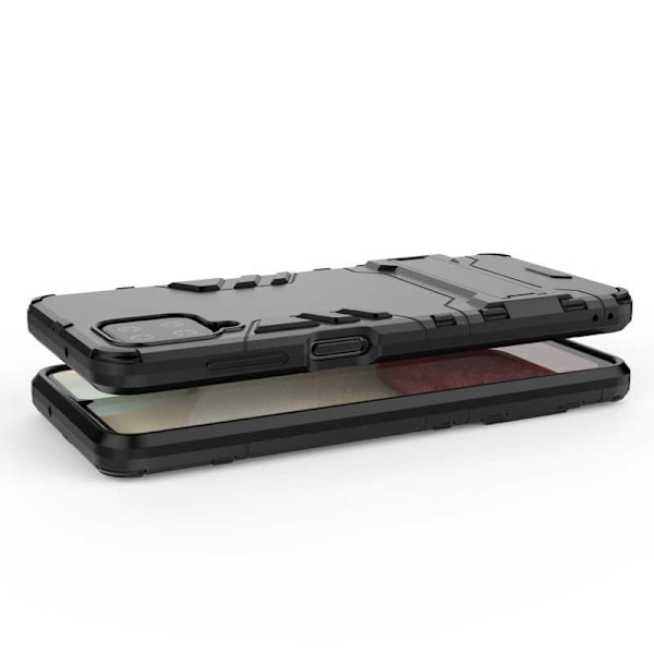 Samsung A12 Stöttåligt Skal med Kickstand ThinArmor Black