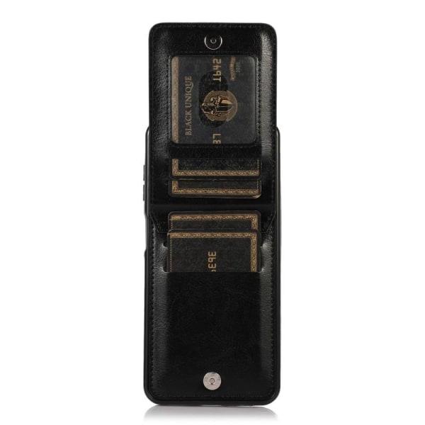 Samsung A54 5G Mobilskal Korthållare 5-FACK Retro V3 Svart