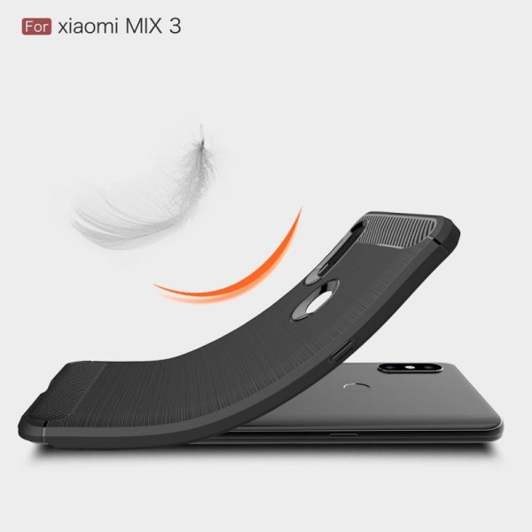 Xiaomi Mi Mix 3 Støtsikker støtdempertrekk SlimCarbon Black