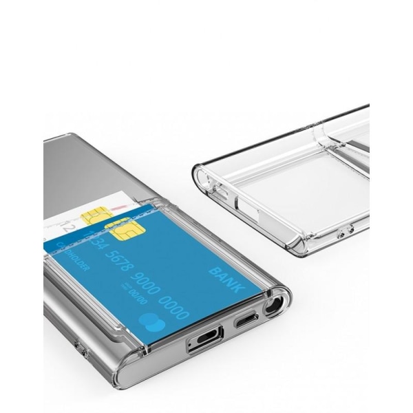 Samsung S20 FE (2020 & 2022) Stöttåligt Skal med Kortfack V2 Transparent