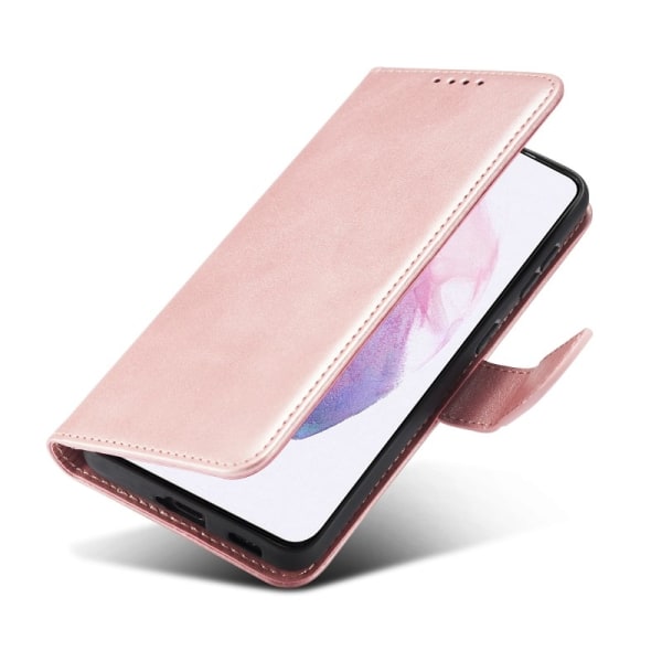 Samsung S24 Ultra Wallet Case PU-nahkainen 4-POCKET - Ruusukulta