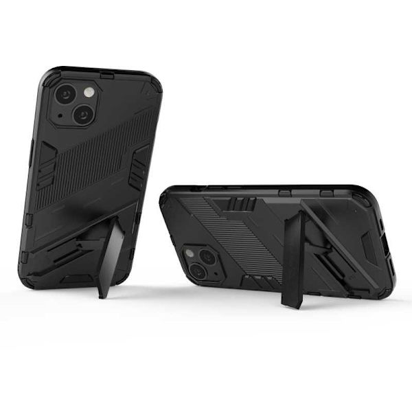 iPhone 13 Mini Iskunkestävä kotelo jalustalla ThinArmor V2 Mörkgrön