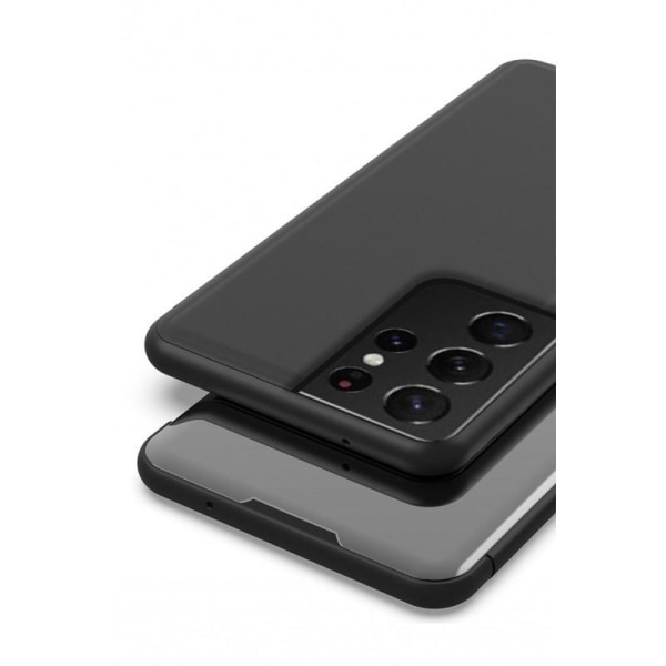 Samsung S21 Ultra Flip Case Clear View Seisova V2 Rocket Black