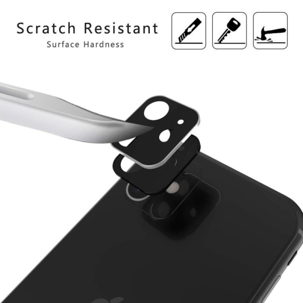 iPhone 11 Pro Max hærdet glas kamerabeskyttelse 9H Svart