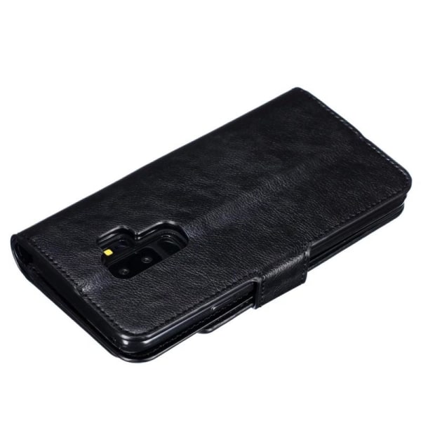 Käytännöllinen Samsung S9 Plus -lompakkokotelo, jossa 12-taskuin Black
