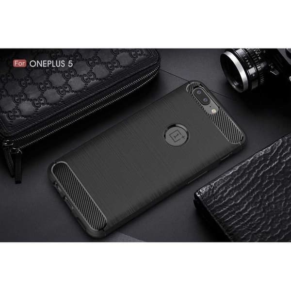 OnePlus 5T Stöttåligt Stötdämpande Skal SlimCarbon Svart