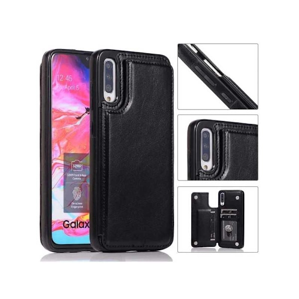 Samsung A50 Shockproof Cover Card Holder 3-SLOT Flippr Sort