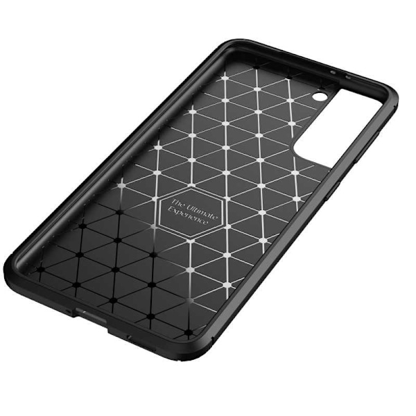 Samsung S21 Shockproof Slim Cover FullCarbon V4 Black