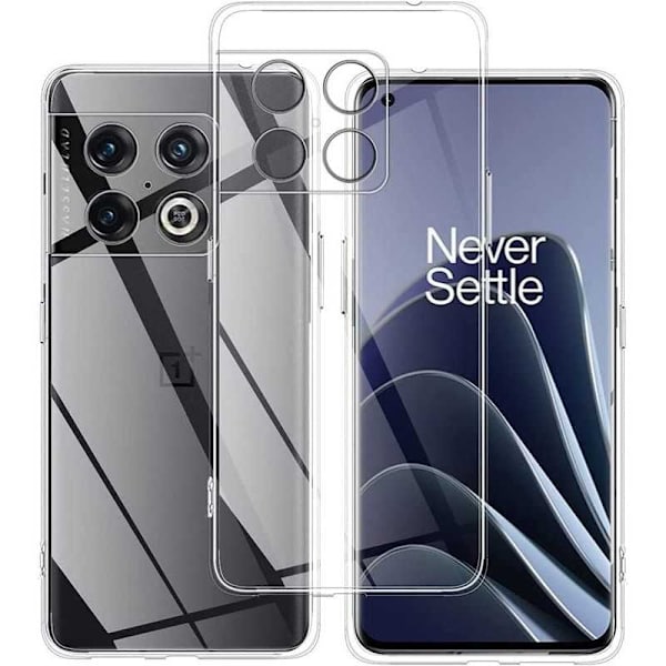Oneplus 10T stødabsorberende silikonetui Simple Transparent