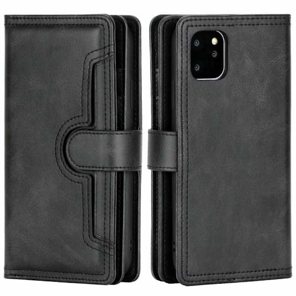 iPhone 11 Pro Max Plånboksfodral 10-Fack Array V3 Svart