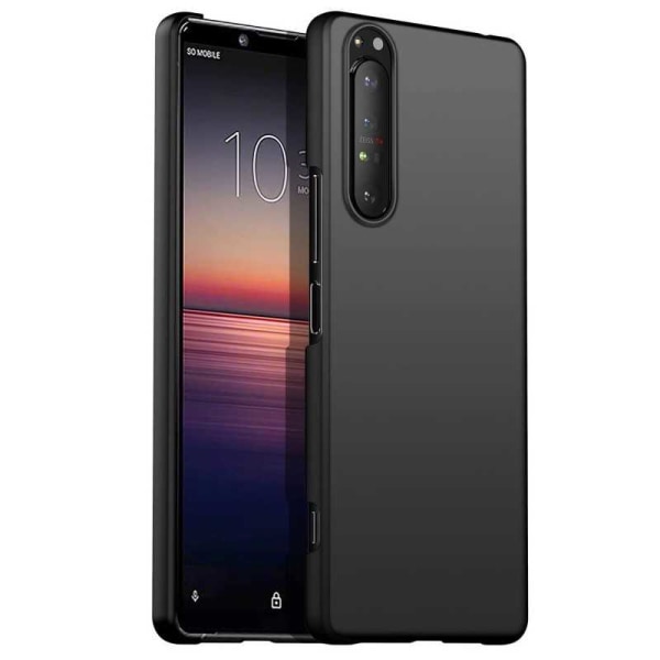 Xperia 1 III gummibelagt Matt Black Cover Basic V2 Black