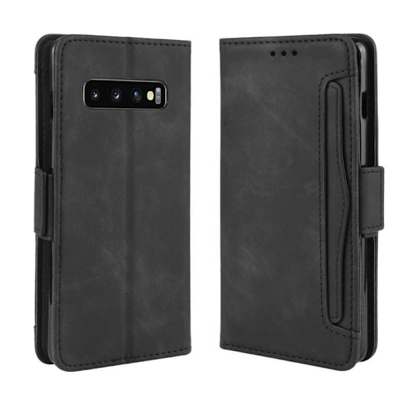 Samsung Galaxy S10 Plånboksfodral PU-Läder 6-FACK Winston V3 Svart