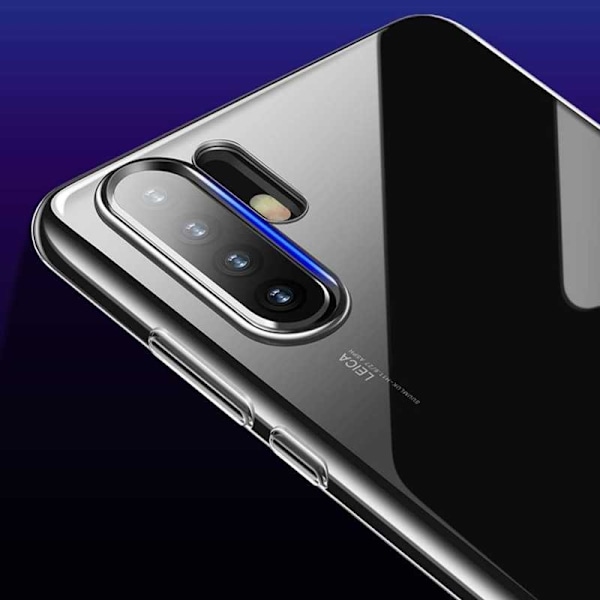 Huawei P30 Pro Stöttåligt Genomskinligt Skal Simple Transparent