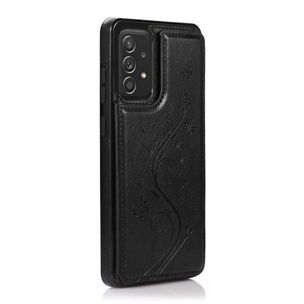Samsung A53 5G Stöttåligt Skal Korthållare 3-FACK Flippr V2 Black