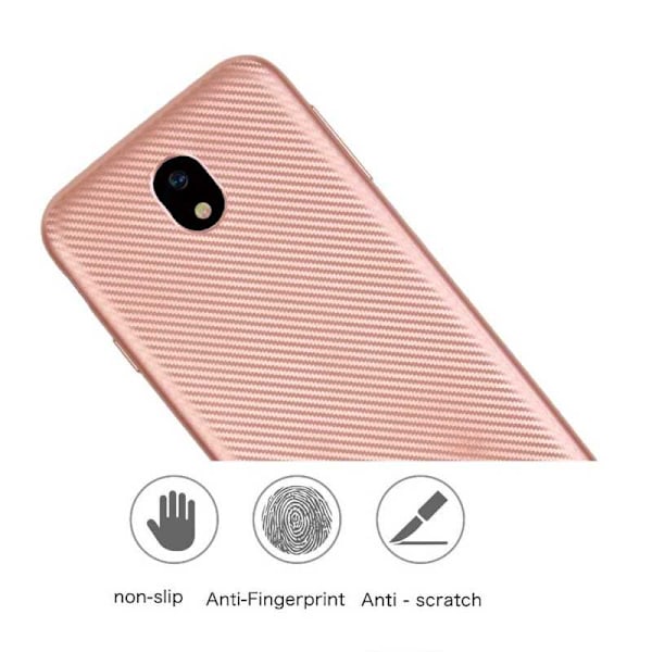 Samsung J5 2017 Stöttåligt Skal FullCarbon V2 Svart