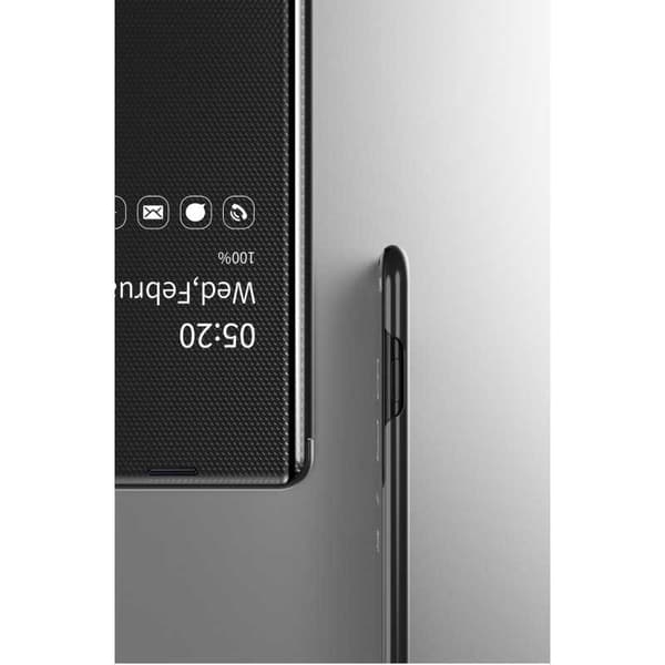 Samsung S8 Smart Flip Case Clear View Seisova V3 Rocket Black