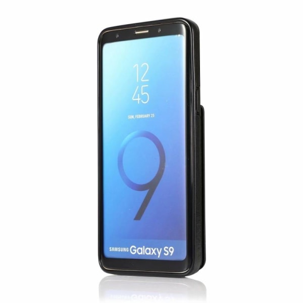 Samsung S9 kortholder for mobil 4-FACK Retro V3 Black