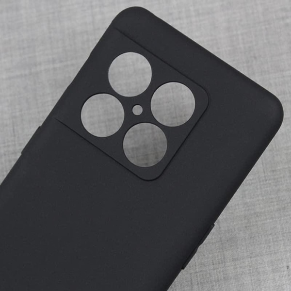 OnePlus 10 Pro gummibelagt mat sort silikonecover Black