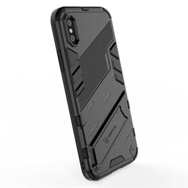 iPhone X / XS Iskunkestävä kotelo jalustalla ThinArmor V2 Orange
