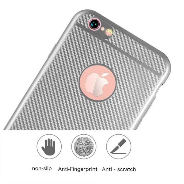 iPhone 6/6S Stöttåligt Skal FullCarbon V2 Svart