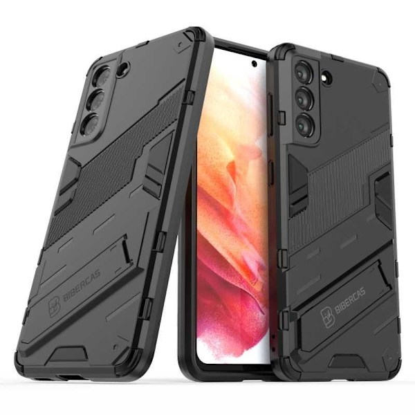 Samsung S21 Plus iskunkestävä kotelo jalustalla ThinArmor V2 Mörkgrön