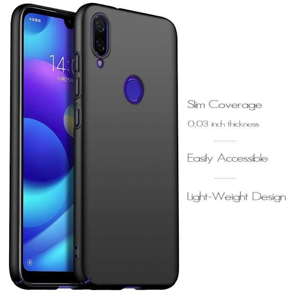 Redmi Note 7 Ultra Thin Matte Black Cover Basic V2 Black