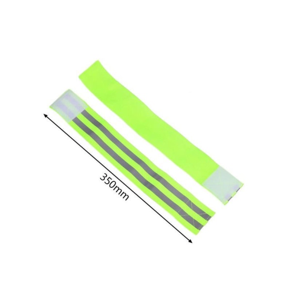 3-PACK Reflekterende armbånd Velcro Grön