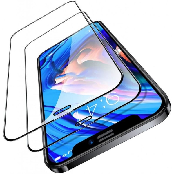 2-PACK iPhone 12 Mini hærdet glas 0,26 mm 9H Fullframe Transparent