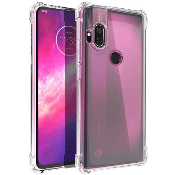 Motorola One Hyper Shock Absorbing Silicone Shell Shockr Transparent