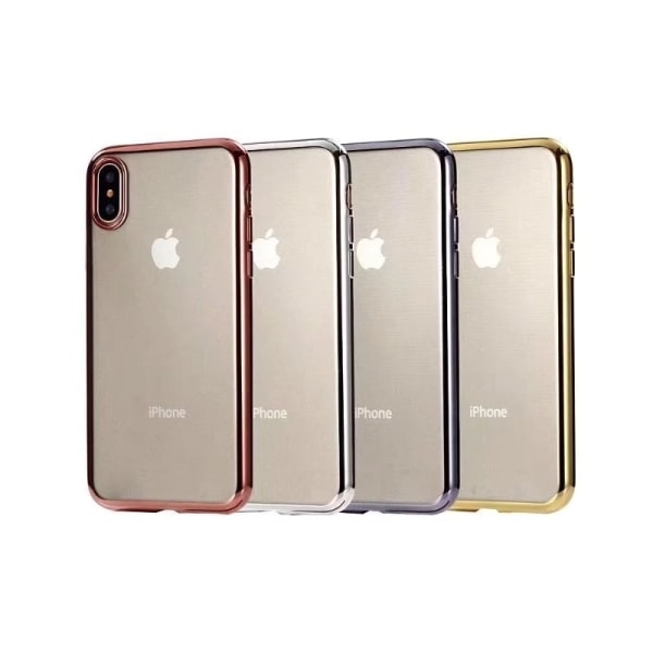 iPhone XS Max iskuja vaimentava kumikotelo Rosenguld