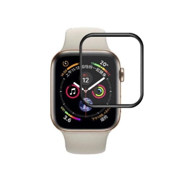 2-pakke Apple Watch Series 6 44mm Fullframe 3D hærdet glas 0,26 Transparent