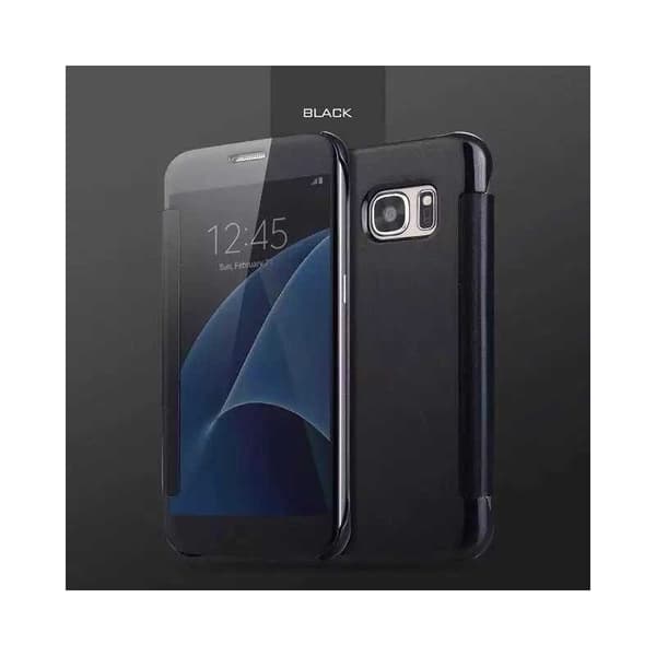 Samsung S8 Plus Flip Case Clear View Seisova Rocket Rosenguld