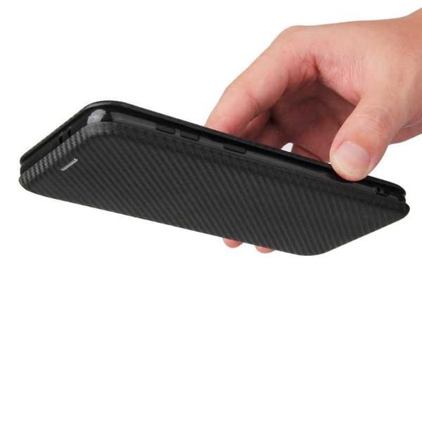 Samsung S21 Plus Flip Case -korttipaikka CarbonDreams Black