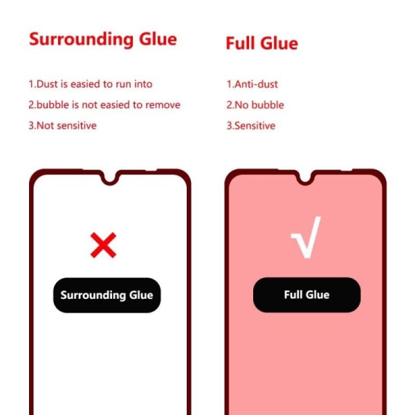 2-PACK Redmi Note 7 Härdat Glas 0.26mm 2.5D 9H Fullframe Transparent