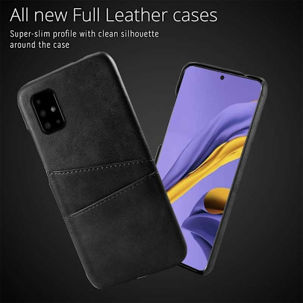 Samsung A51 stødabsorberende kortholder Retro V2 Black