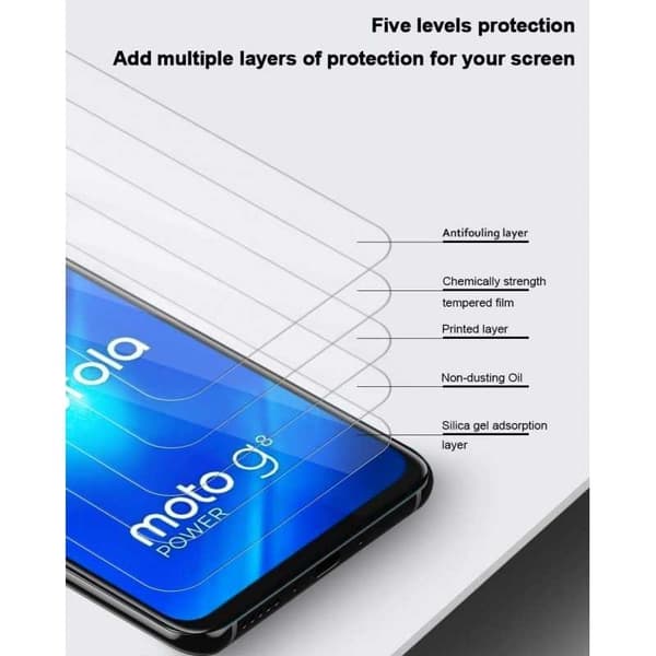 2-PACK Motorola Moto G8 Power Härdat glas 0.26mm 2.5D 9H Transparent