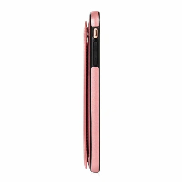 iPhone 6 / 6S Støtsikker deksel kortholder 3-POCKET Flippr V2 Pink gold